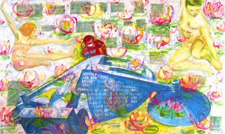 "All", 142x250cm, Mischtechnik/LW, 2005
